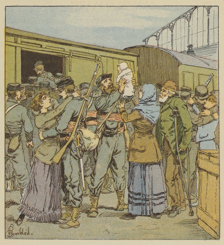 Frangirenkaiden nousu Pariisista tekijältä after Louis Charles Bombled