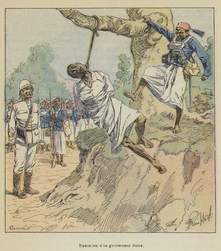 Kuvernööri Hovan teloitus tekijältä after Louis Charles Bombled
