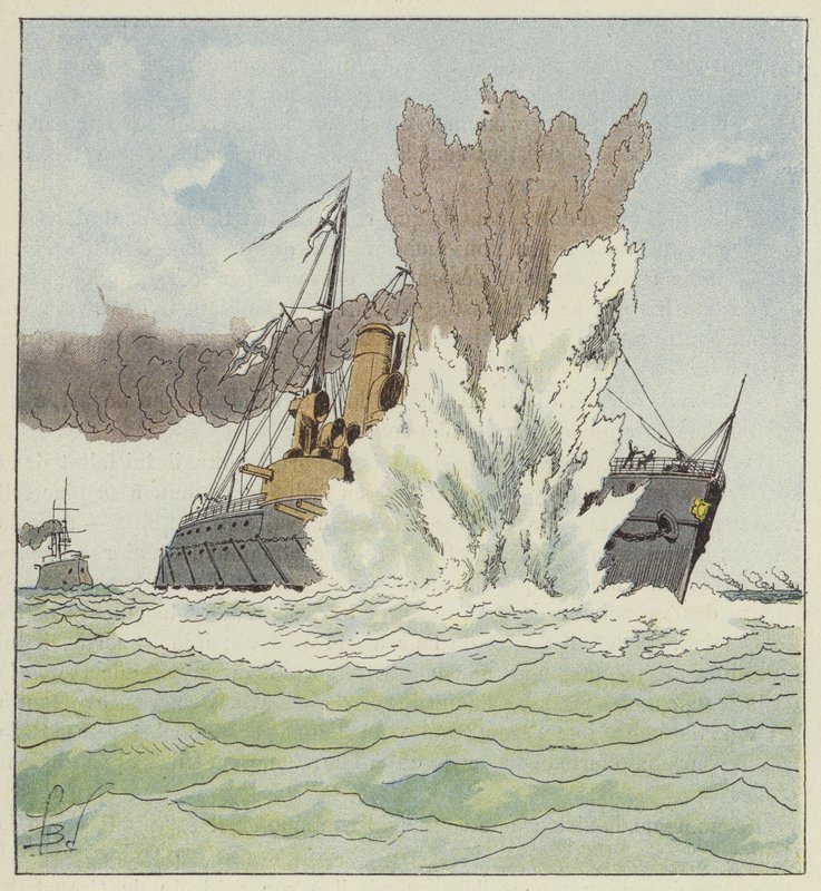 Petropavlovskin räjähdys tekijältä after Louis Charles Bombled