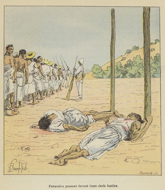 Fahavalot kulkevat pääkivääriensä edestä tekijältä after Louis Charles Bombled