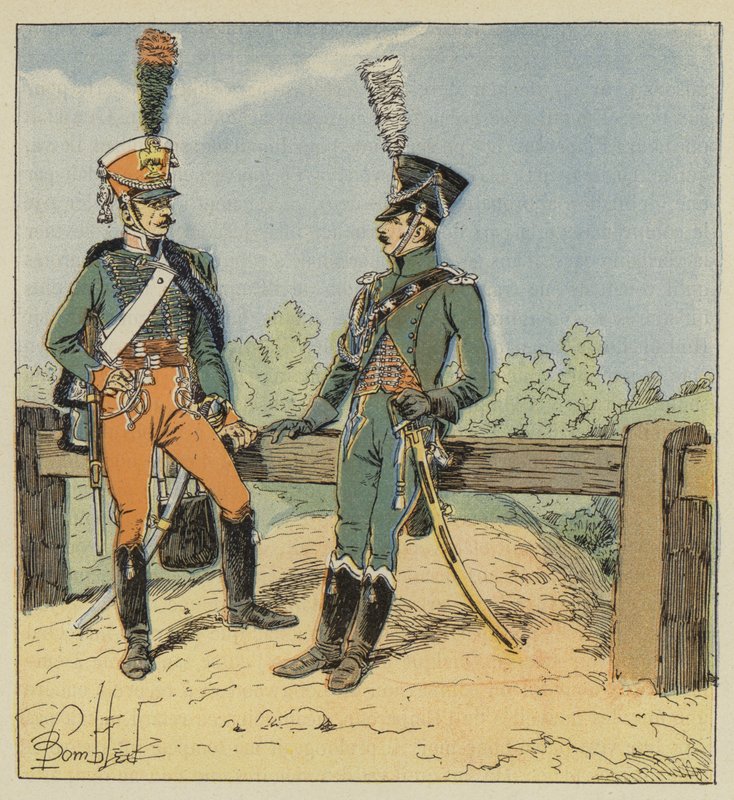 Garde imperiale, Garde dhonneur, 1813-1814, Gendarme dordonnance, 1806-1807 tekijältä after Louis Charles Bombled