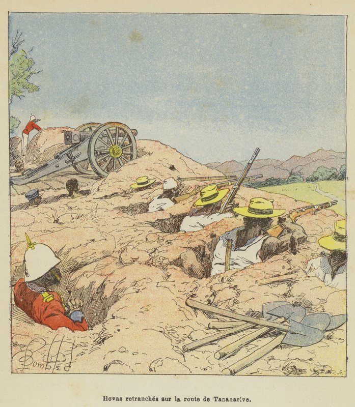 Hovas juurtunut Antananarivon tielle tekijältä after Louis Charles Bombled