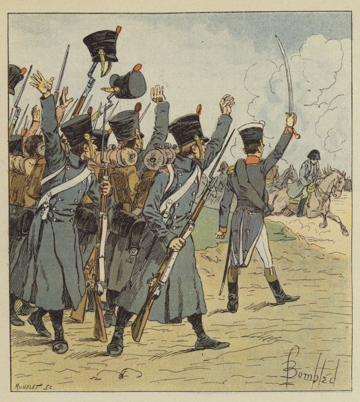 Kohtelin heitä ankarasti, he huusivat yhtä paljon Vive lEmpereur! tekijältä after Louis Charles Bombled