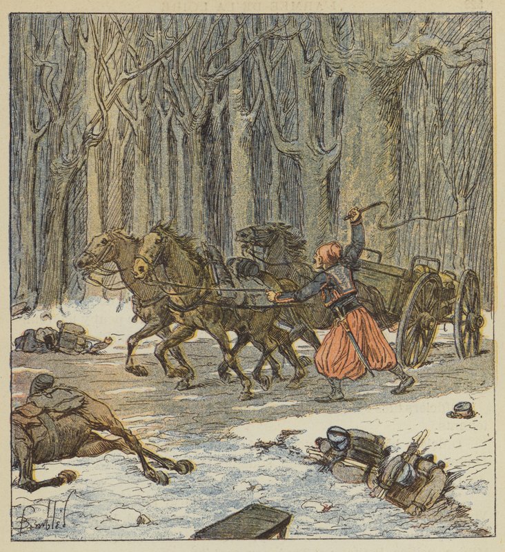 Nuori Zouave tuo tykinpalan itselleen tekijältä after Louis Charles Bombled