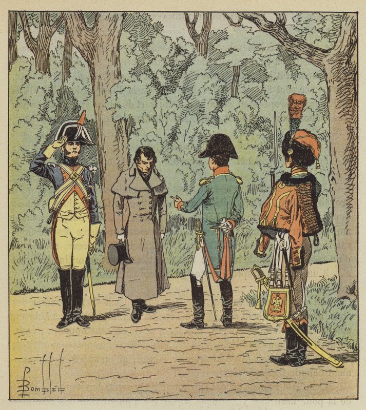 Keisari kuulustelee vakoojaa Elyseeessä tekijältä after Louis Charles Bombled
