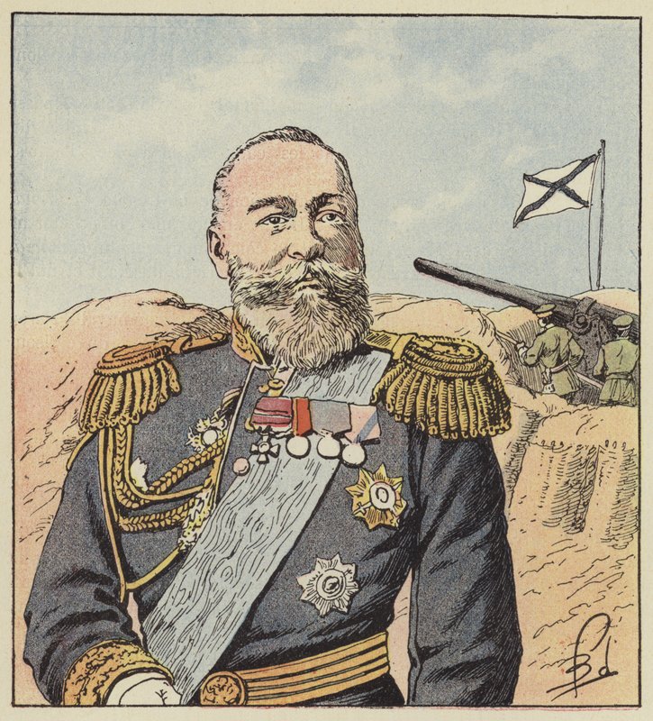 Lamiral Alekseief, Port-Arthurin komentaja tekijältä after Louis Charles Bombled