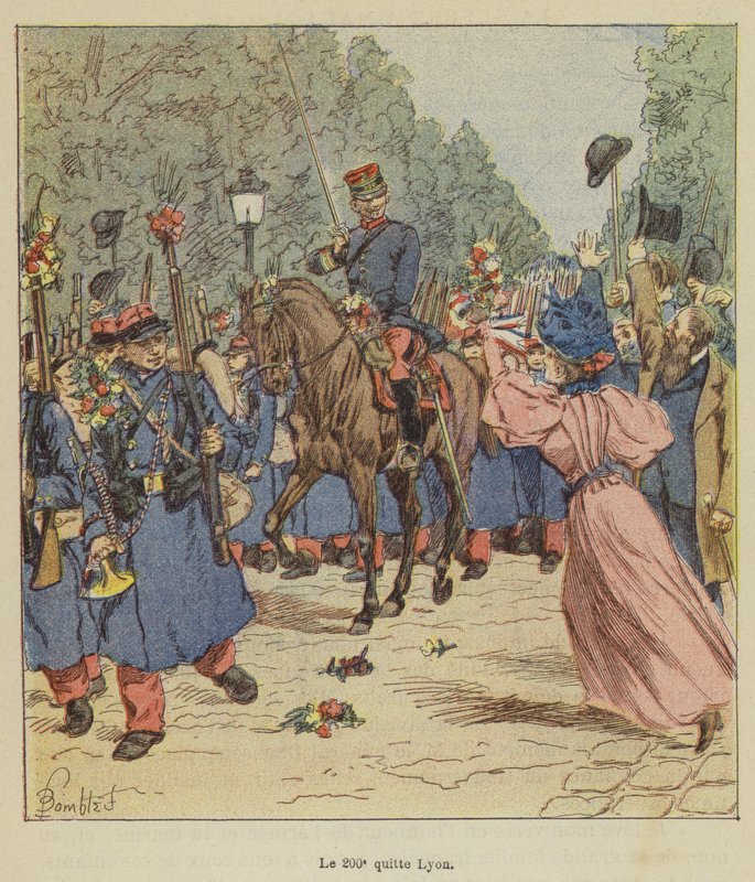 200. lähtee Lyonista tekijältä after Louis Charles Bombled