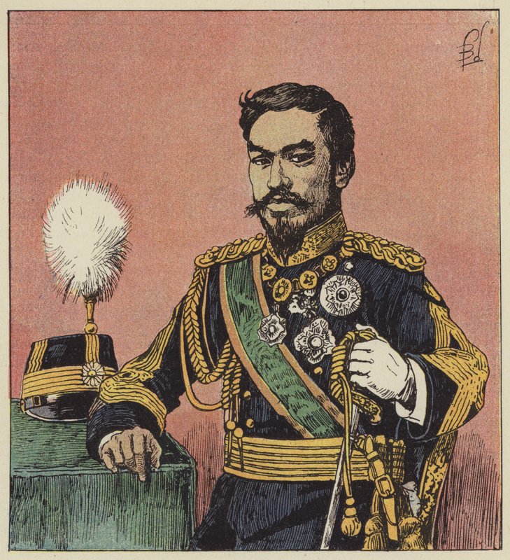 Mikado Mutsu-Hito, Japanin keisari tekijältä after Louis Charles Bombled