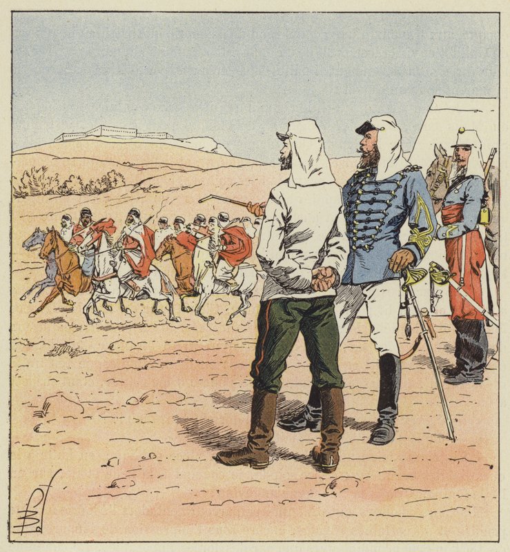 Kapteeni Kouropatkine Algeriassa tekijältä after Louis Charles Bombled