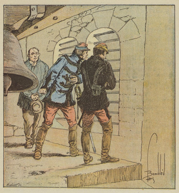 Kenraali Chanzy Terminierin kellotornissa tekijältä after Louis Charles Bombled