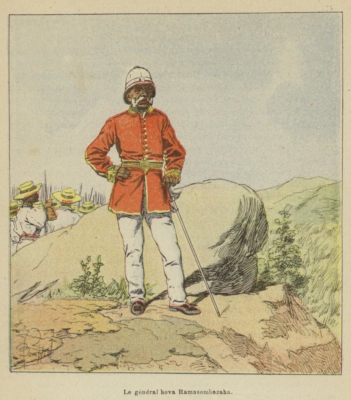 Kenraali Hova Ramasombazaha tekijältä after Louis Charles Bombled