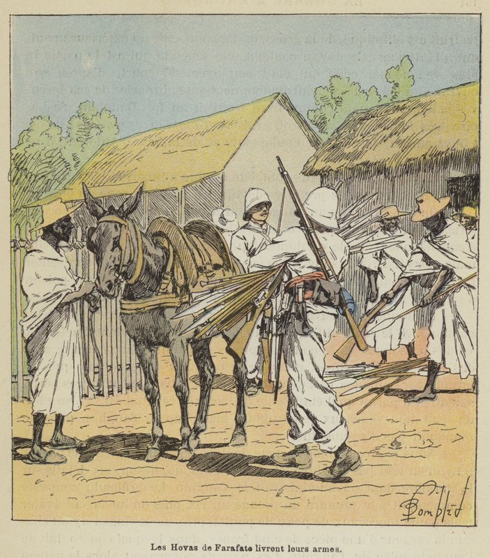 Farafaten hovat toimittavat aseensa tekijältä after Louis Charles Bombled