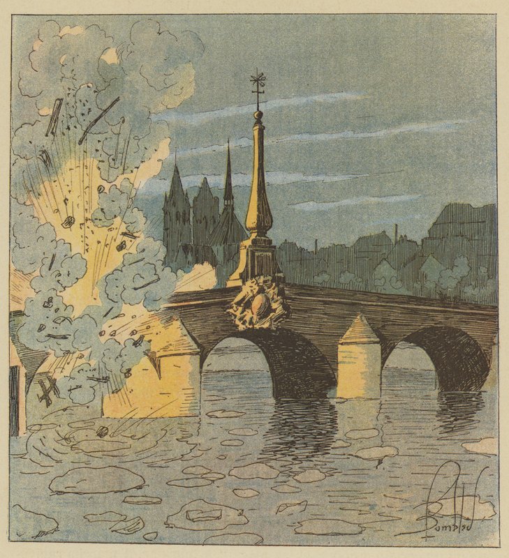 Preussilaiset räjäyttävät Pont de Blois