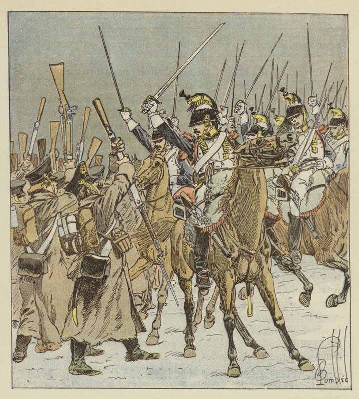 Doumercin kirasirit vangitsevat 1800 venäläistä tekijältä after Louis Charles Bombled
