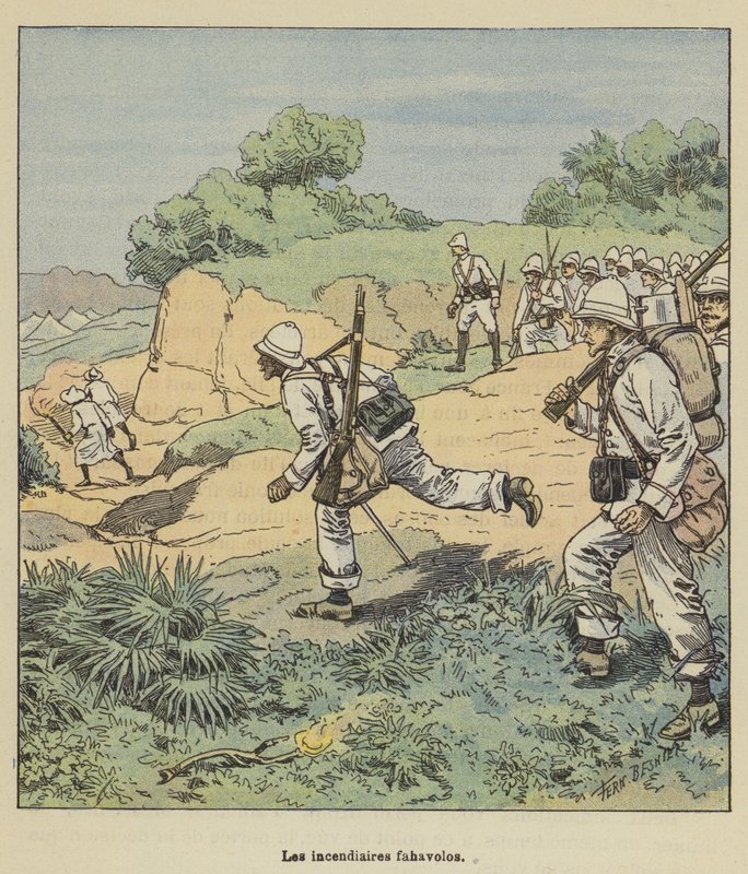 Les incendiaires fahavolos tekijältä after Louis Charles Bombled