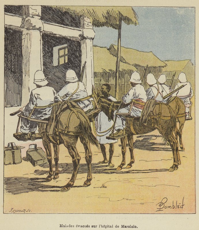 Potilaat evakuoitiin Marololon sairaalaan tekijältä after Louis Charles Bombled