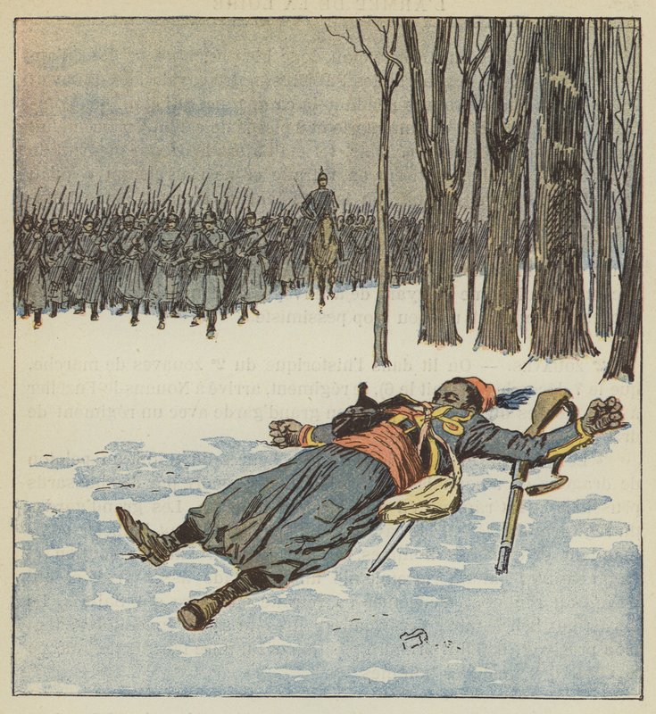 Turkkilaisen sankarillinen kuolema tekijältä after Louis Charles Bombled