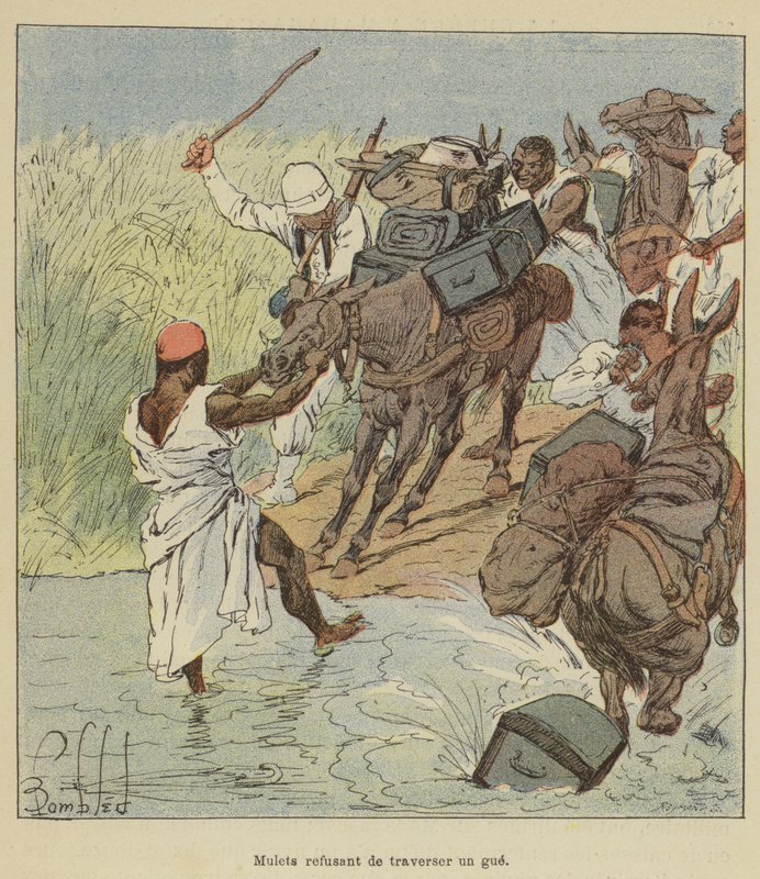 Muulit kieltäytyvät ottamasta ristiriitaa tekijältä after Louis Charles Bombled