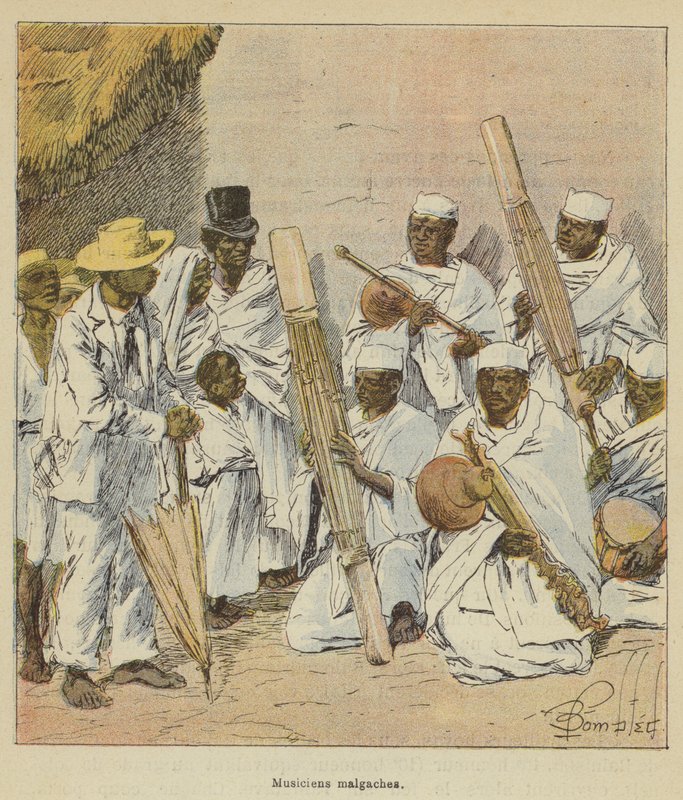 Madagaskarin muusikot tekijältä after Louis Charles Bombled