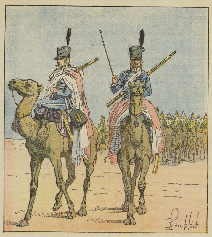 Napoleon loi dromedaarirykmenttejä tekijältä after Louis Charles Bombled