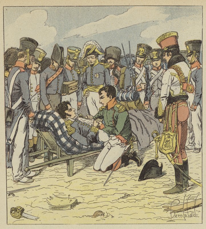 Napoleon ja kuoleva marsalkka Lannes tekijältä after Louis Charles Bombled