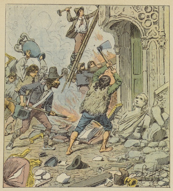Rooman ryöstö tekijältä after Louis Charles Bombled