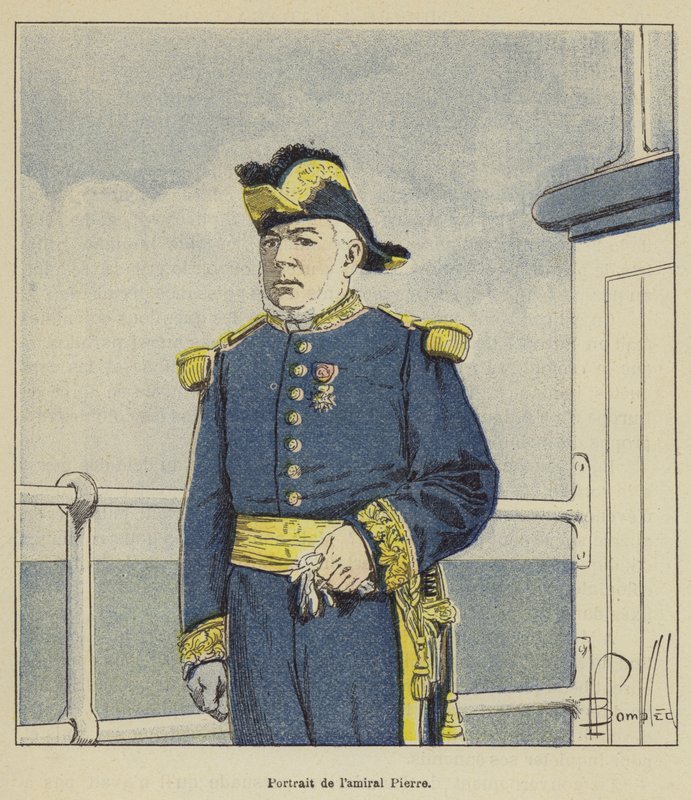 Amiraali Pierren muotokuva tekijältä after Louis Charles Bombled