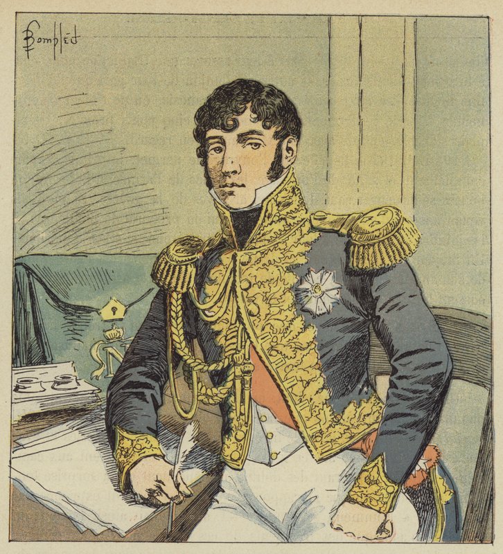 Muotokuva kreivi de Montholonista, Napoleonin testamentin toteuttajasta tekijältä after Louis Charles Bombled