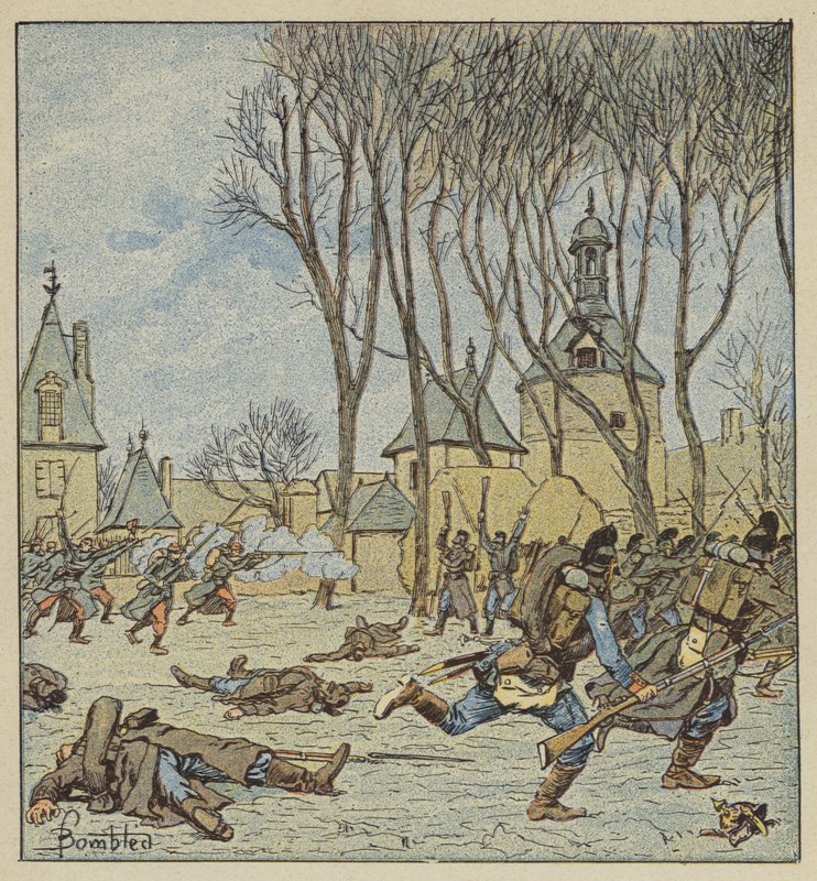 Ranskalaiset valtasivat Chateau de Villepionin tekijältä after Louis Charles Bombled