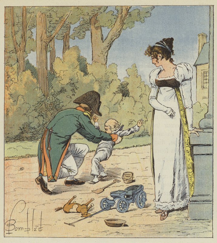 Jos hän tapasi hänet puutarhassa, hän heitti hänet maahan tekijältä after Louis Charles Bombled