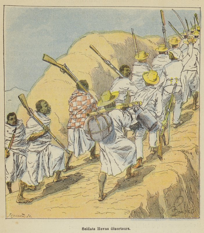 Hovas karkureiden sotilaat tekijältä after Louis Charles Bombled