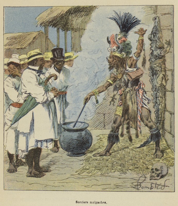 Madagaskarin velhot tekijältä after Louis Charles Bombled
