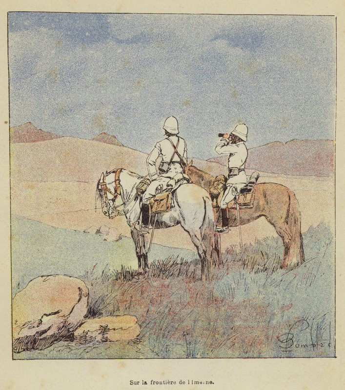 Imernen rajalla tekijältä after Louis Charles Bombled