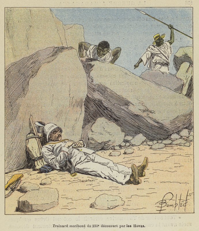 Hovajen löytämä 200. kuoleva vaeltaja tekijältä after Louis Charles Bombled