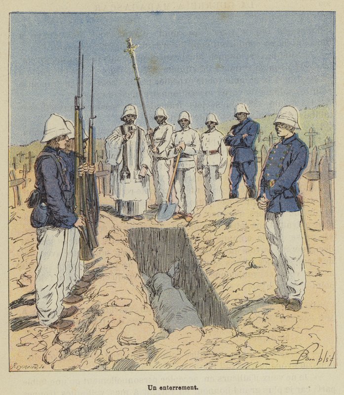 Hautaus tekijältä after Louis Charles Bombled
