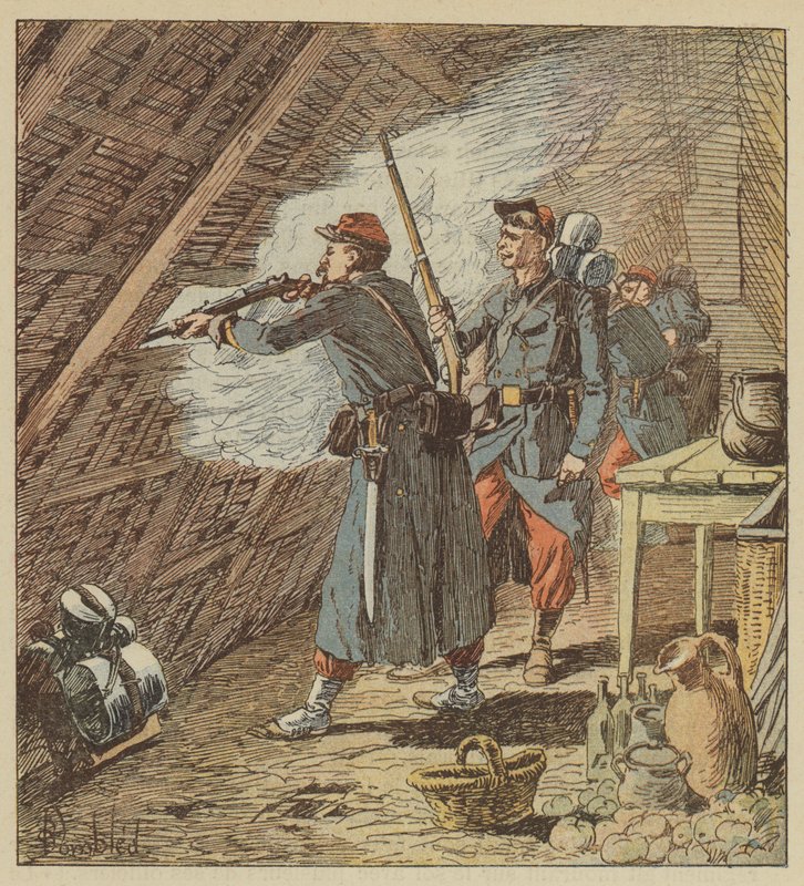 Vieraslegioonan kersantti saa kahdeksankymmentä miestä pois toiminnasta tekijältä after Louis Charles Bombled