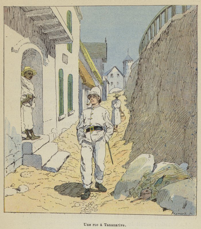 Katu Antananarivossa tekijältä after Louis Charles Bombled