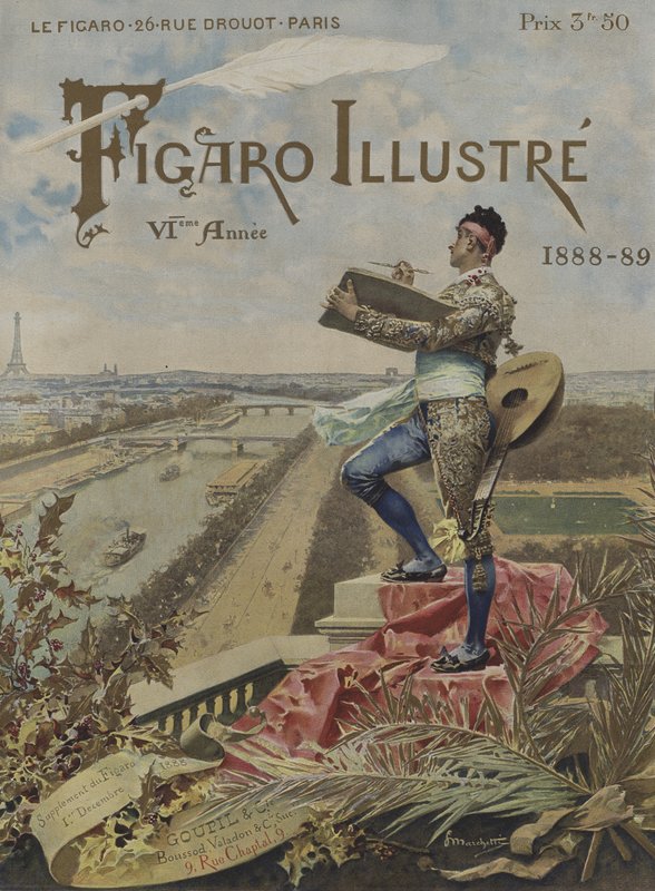 Le Figaro Illustre -lehden kansi, 1. joulukuuta 1888. tekijältä after Ludovico Marchetti