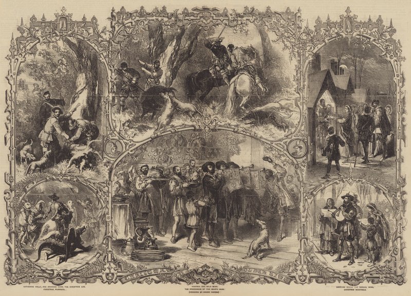 Joulu vanhaan aikaan tekijältä after Myles Birket Foster