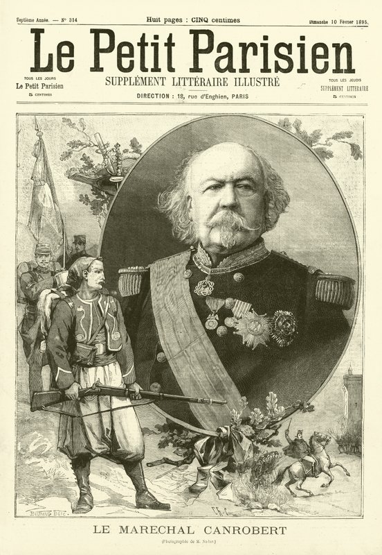 Marsalkka Canrobert, ranskalainen sotilas tekijältä after Nadar