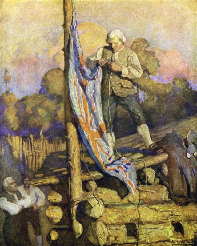 Kuvitus Treasure Islandille tekijältä after Newell Convers Wyeth