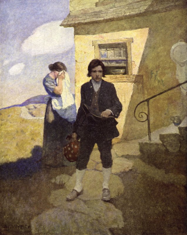 Kuvitus Treasure Islandille tekijältä after Newell Convers Wyeth