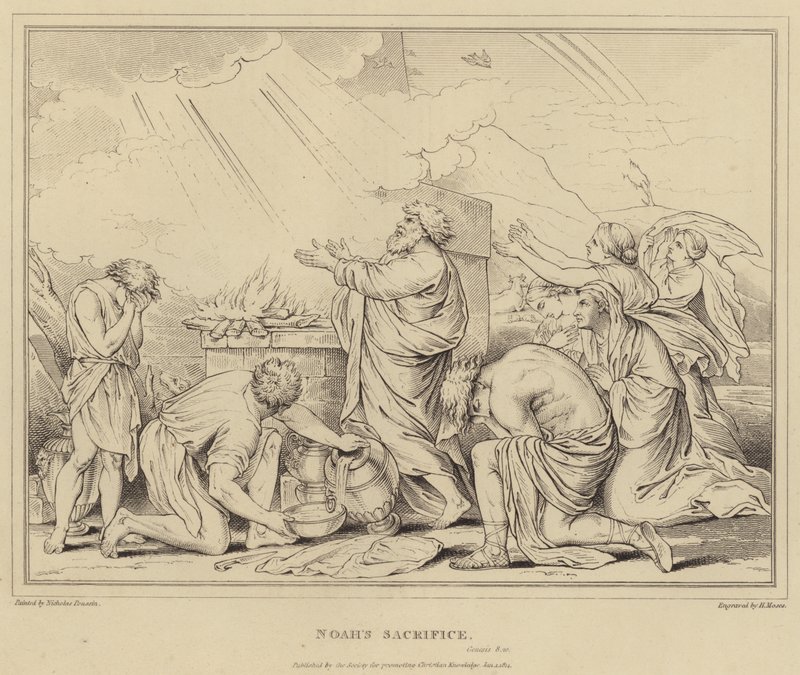 Nooan uhri, Genesis tekijältä after Nicolas Poussin