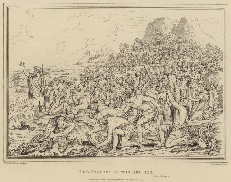 Punaisenmeren kulku, Exodus tekijältä after Nicolas Poussin