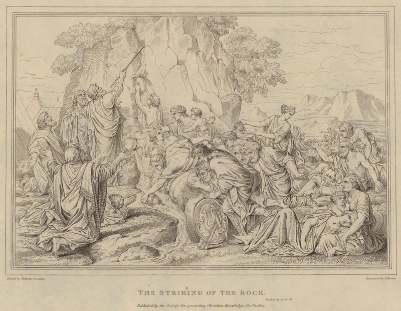 The Striking of the Rock, Exodus tekijältä after Nicolas Poussin