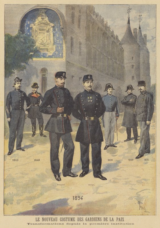 Uudet univormut poliisille tekijältä after Oswaldo Tofani