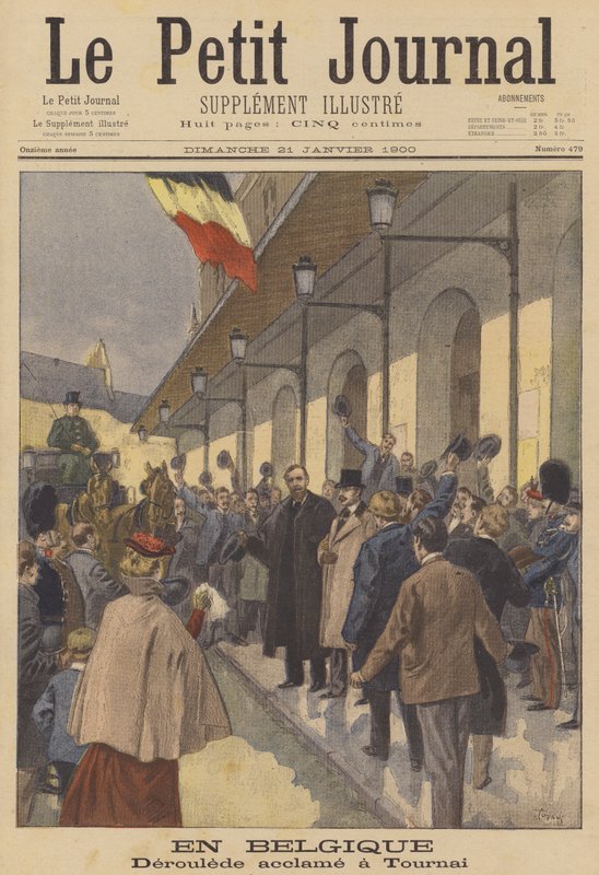 Paul Deroulede toivotti lämpimästi tervetulleeksi Tournaissa, Belgiassa tekijältä after Oswaldo Tofani