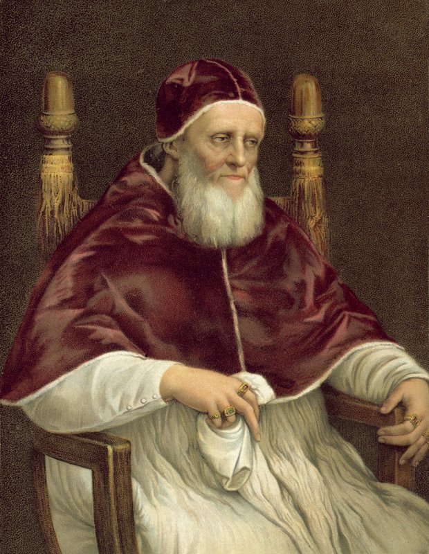 Paavi Julius II:n muotokuva, Pitti-galleria, Firenze tekijältä after Raphael