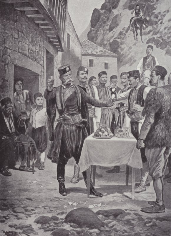 Montenegrolainen pääsiäistapa tekijältä after Richard Caton II Woodville
