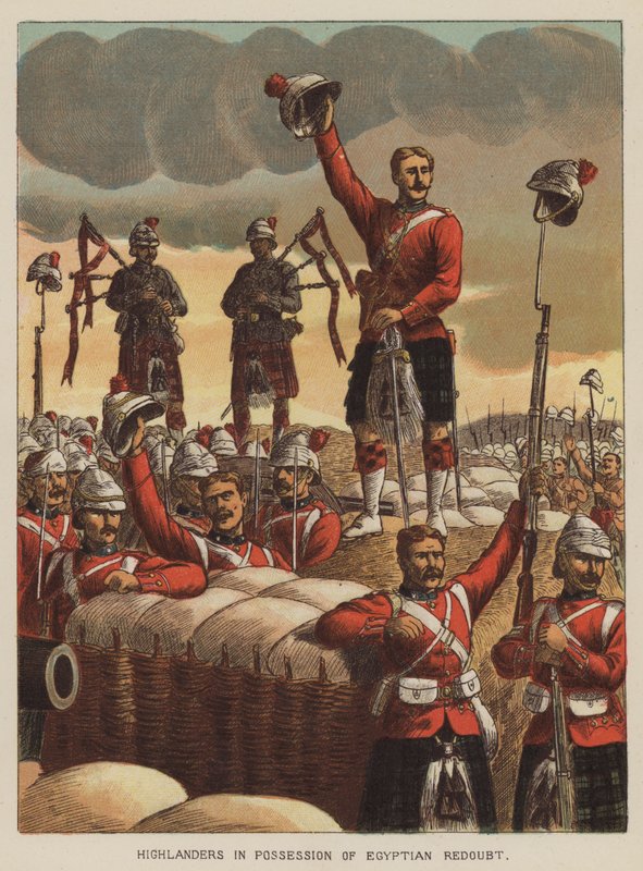 Ylämaalaiset hallussaan egyptiläistä redoutia tekijältä after Richard Simkin